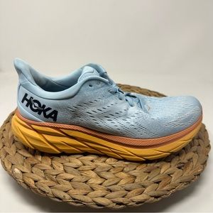 HOKA ONE Clifton 8 Running Shoes Summer Song Ice Flow Size 9.5